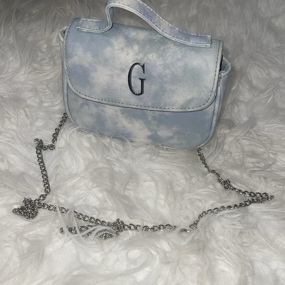 Guess Blue and White Women's Bag